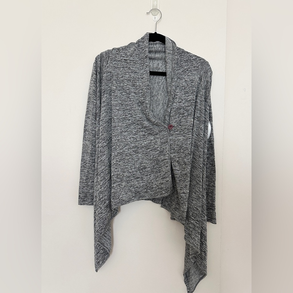 NWT Women's Heather Grey Drapey Cardigan